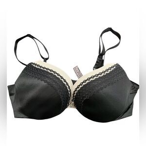 Victoria’s Secret Very Sexy Black/Tan Pushup Bra, 34B